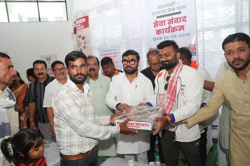 वडनगर से वाराणसी सेवा संकल्प यात्रा पहुंची छिंदवाड़ा मुख्यालय